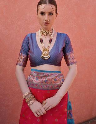 Woven Design Zari Paithani Saree 4