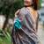 Printed Bordered Tussar Saree