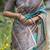 Printed Bordered Tussar Saree
