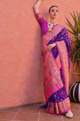 Woven Design Zari Paithani Saree
