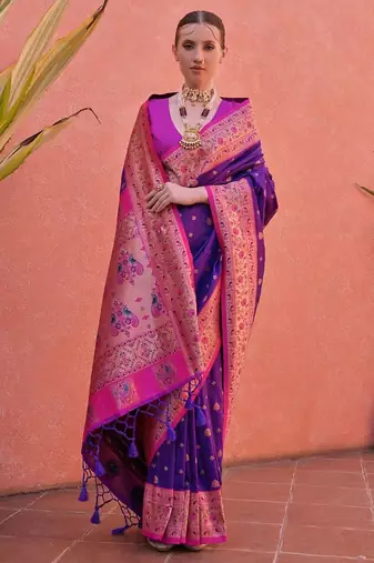 Woven Design Zari Paithani Saree