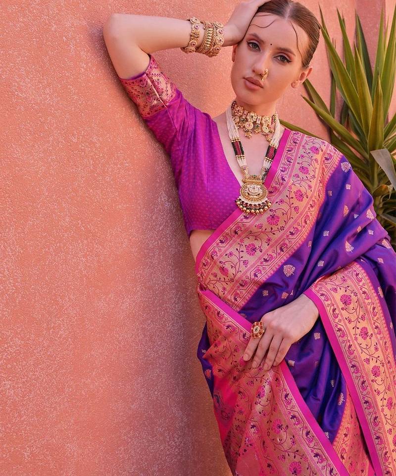 Woven Design Zari Paithani Saree