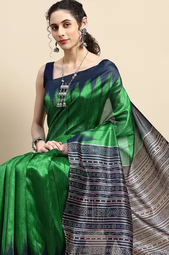 Jute Silk Tussar Saree