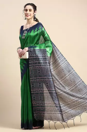 Jute Silk Tussar Saree