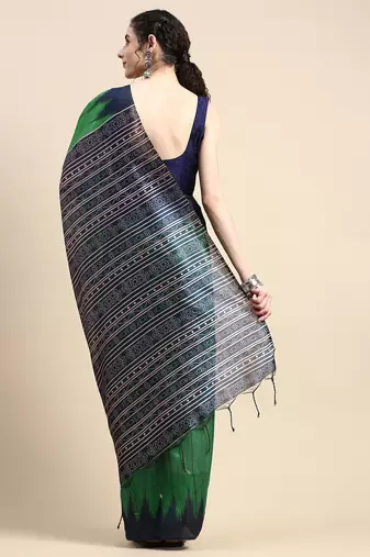Jute Silk Tussar Saree