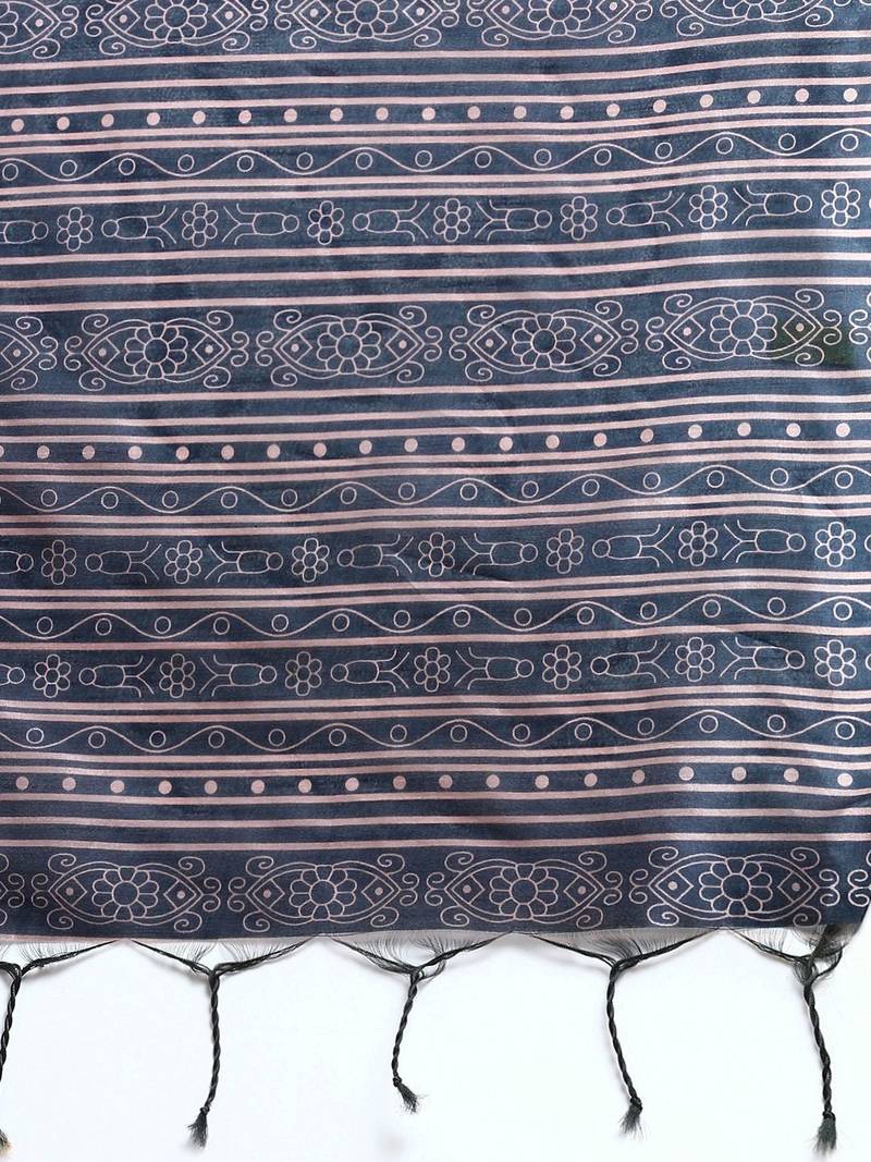 Jute Silk Tussar Saree