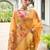 Woven Design Zari Pure Cotton Banarasi Saree with Contrast Blouse