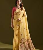 Woven Design Pure Cotton Muga Saree
