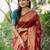 Floral Woven Design Zari Banarasi Saree