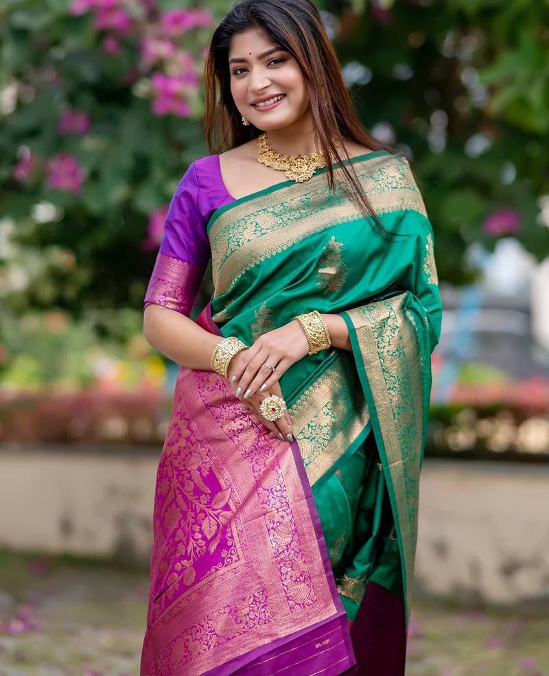 Woven Design Zari Banarasi Saree