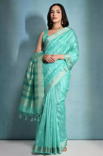 Woven Design Zari Bhagalpuri Saree