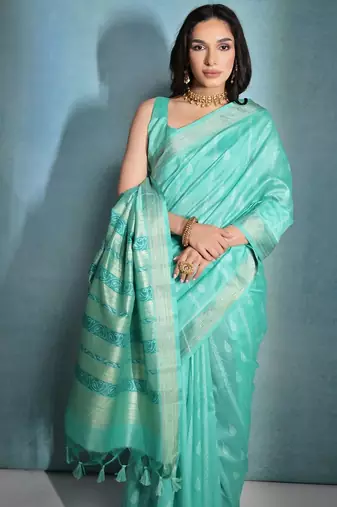 Woven Design Zari Bhagalpuri Saree