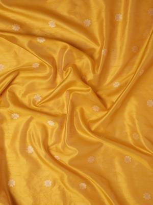 Yellow & Beige Ethnic Motifs Bhagalpuri Saree 5