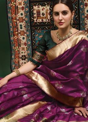 Woven Design Zari Patola Saree 3