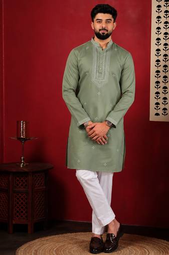 Pista embroidered kurta payjama