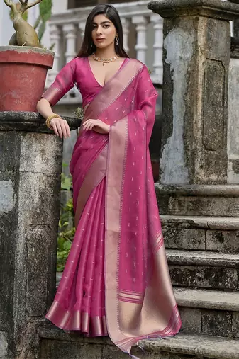 Woven Design Zari Butti Saree