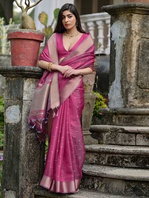 Woven Design Zari Butti Saree 3