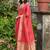 Brink Gajri Woven Design Linen Silk Zari Butti Weaves Saree