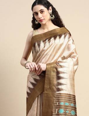 Solid Silk Cotton Saree 1