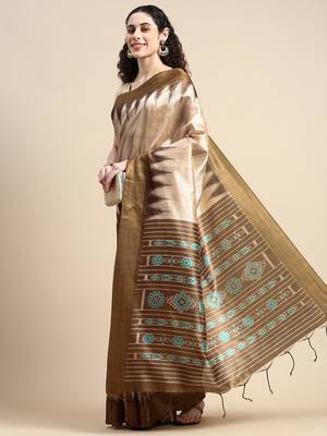 Solid Silk Cotton Saree 2