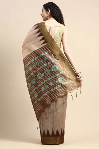 Solid Silk Cotton Saree