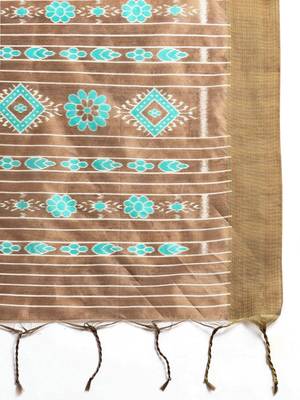Solid Silk Cotton Saree 5