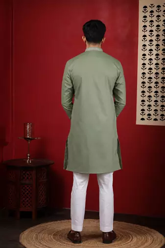 Pista embroidered kurta payjama