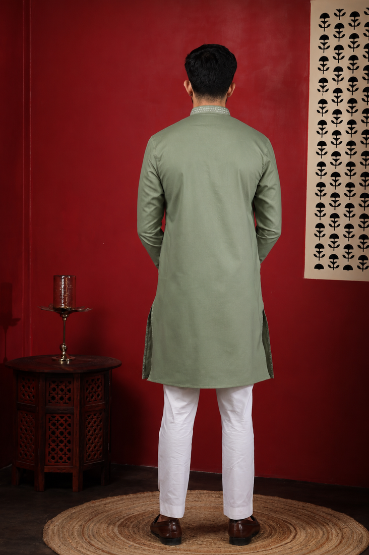 Pista embroidered kurta payjama