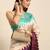 Colourblocked Silk Blend Tussar Saree