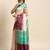 Colourblocked Silk Blend Tussar Saree