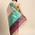 Colourblocked Silk Blend Tussar Saree