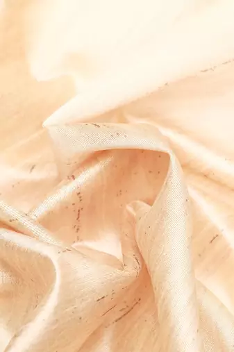 Colourblocked Silk Blend Tussar Saree