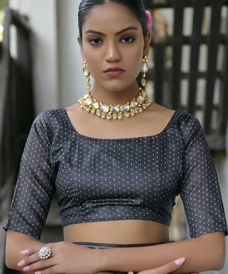 Bandhani Printed Tussar Silk Saree 4