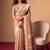 Checked Zari Jute Silk Fusion Tussar Saree