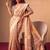 Checked Zari Jute Silk Fusion Tussar Saree