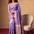 Checked Zari Jute Silk Fusion Tussar Saree