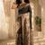 Batik Zari Silk Blend Designer Banarasi Saree