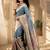 Batik Zari Silk Blend Designer Banarasi Saree