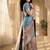 Batik Zari Silk Blend Designer Banarasi Saree