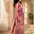 Batik Zari Silk Blend Designer Banarasi Saree