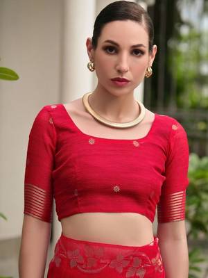 Ethnic Motif Woven Design Zari Banarasi Saree 6