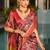 Ethnic Motifs Printed Banarasi Saree