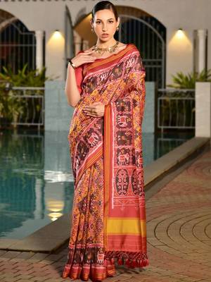 Ethnic Motifs Woven Design Zari Banarasi Saree 5