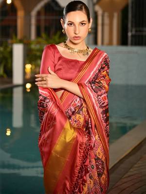 Ethnic Motifs Woven Design Zari Banarasi Saree 6