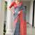 Geometry Printed Saree and Solid Blouse