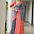 Geometry Printed Saree and Solid Blouse