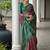 Geometric Printed Saree with Blouse Piece