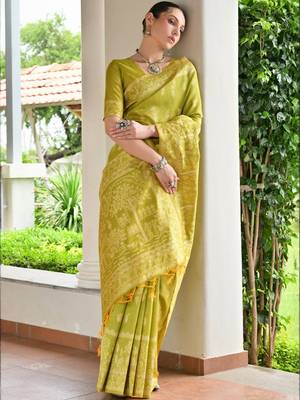 Woven Design Zari Banarasi Saree 1