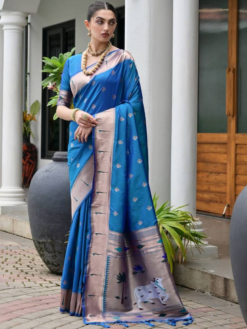 Woven Design Zari Banarasi Saree