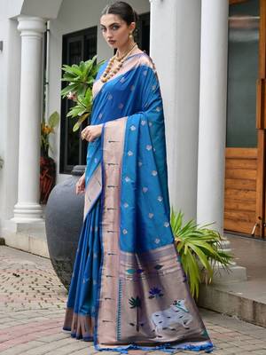 Woven Design Zari Banarasi Saree 2